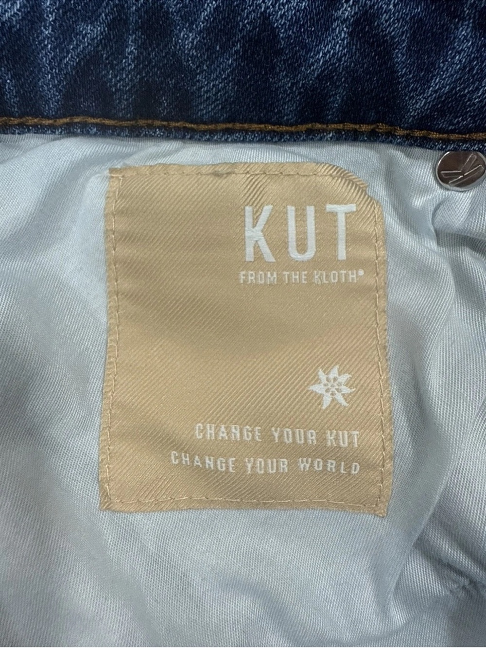 Kut From The Cloth Sienna Large Cuff High Waist Wide Leg Jeans Size 6 Women’s - Picture 5 of 7